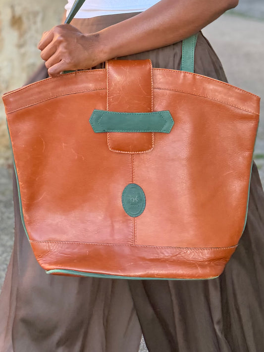 Grand sac cabas vintage Boss inter