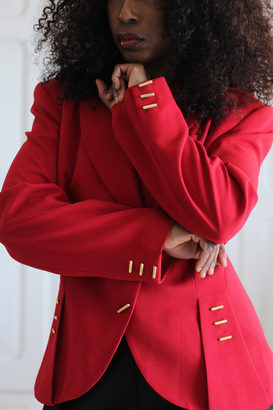 Extenzo Paris blazer rouge croisé