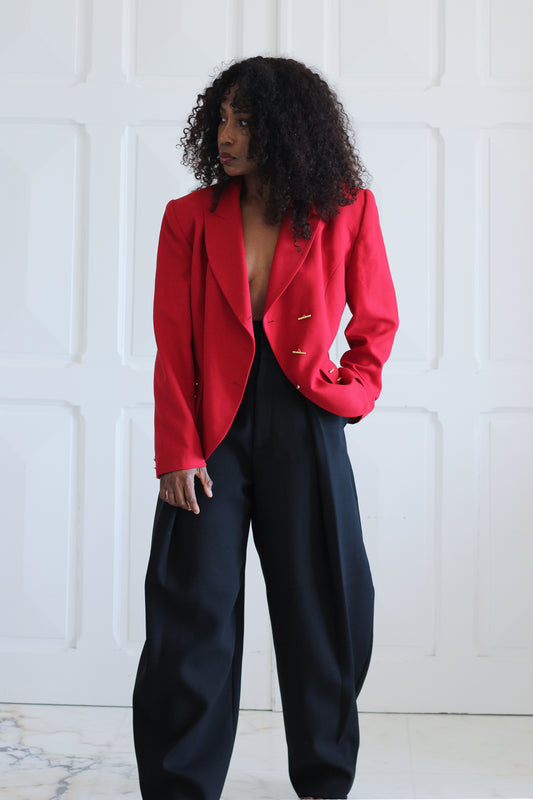Extenzo Paris blazer rouge croisé