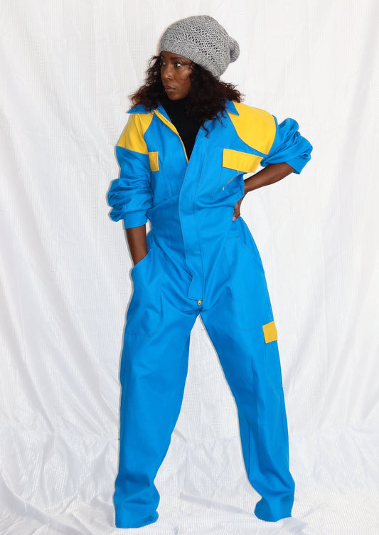 Bleu de travail vintage upcyclé