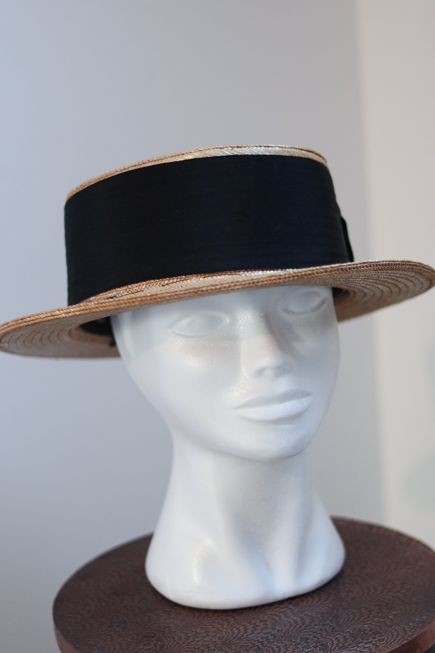 Chapeau canotier en paille
