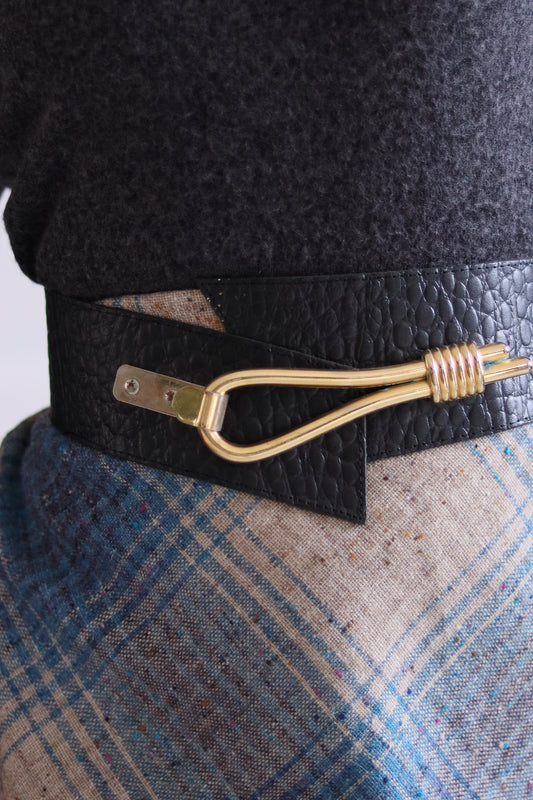 Ceinture overzise en cuir