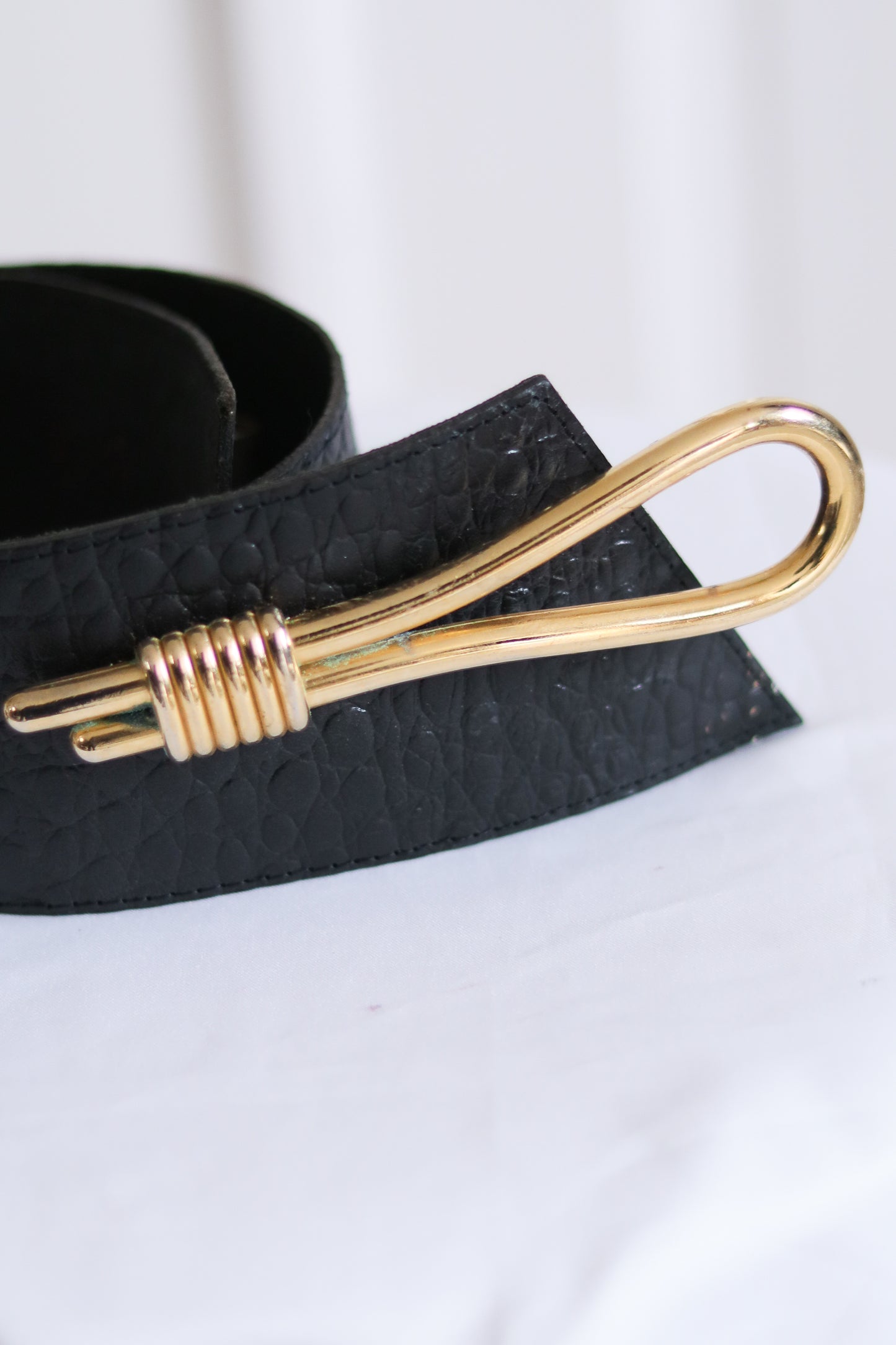 Ceinture overzise en cuir