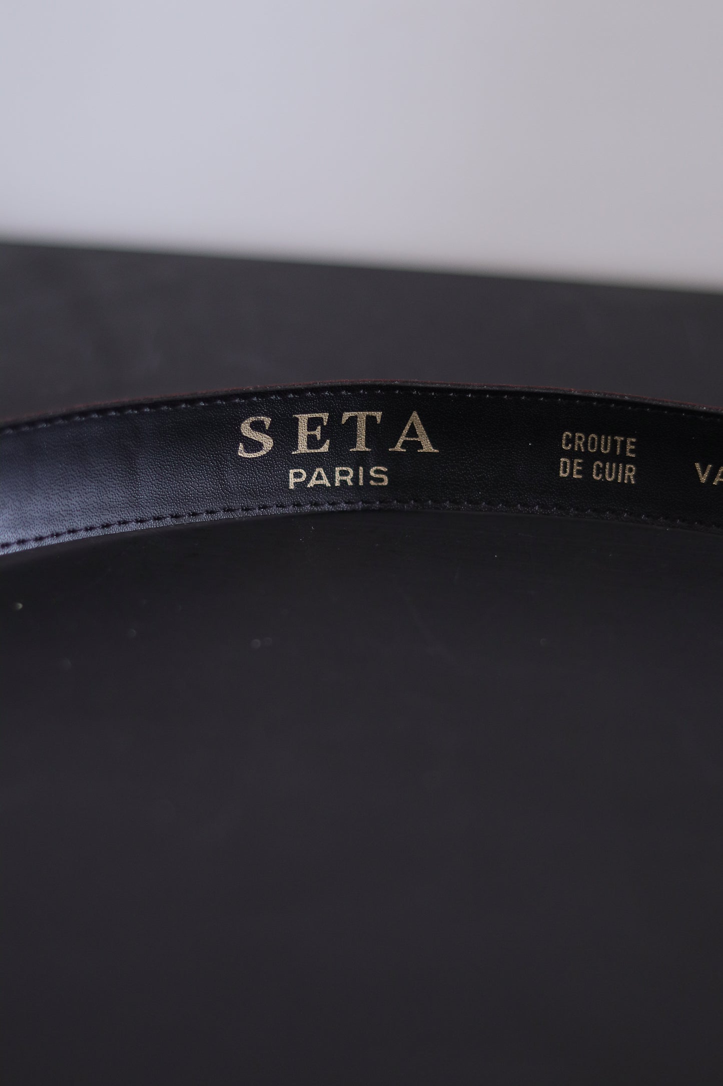 Ceinture Seta cuir rouge