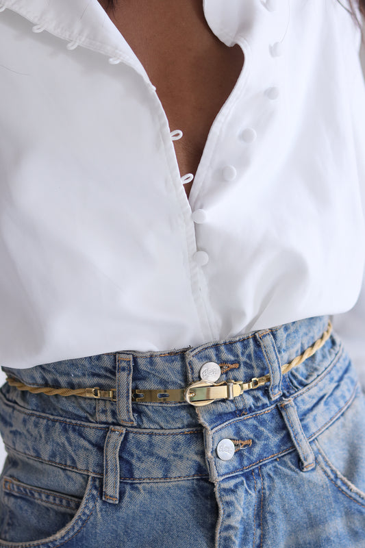 Ceinture chaine doré