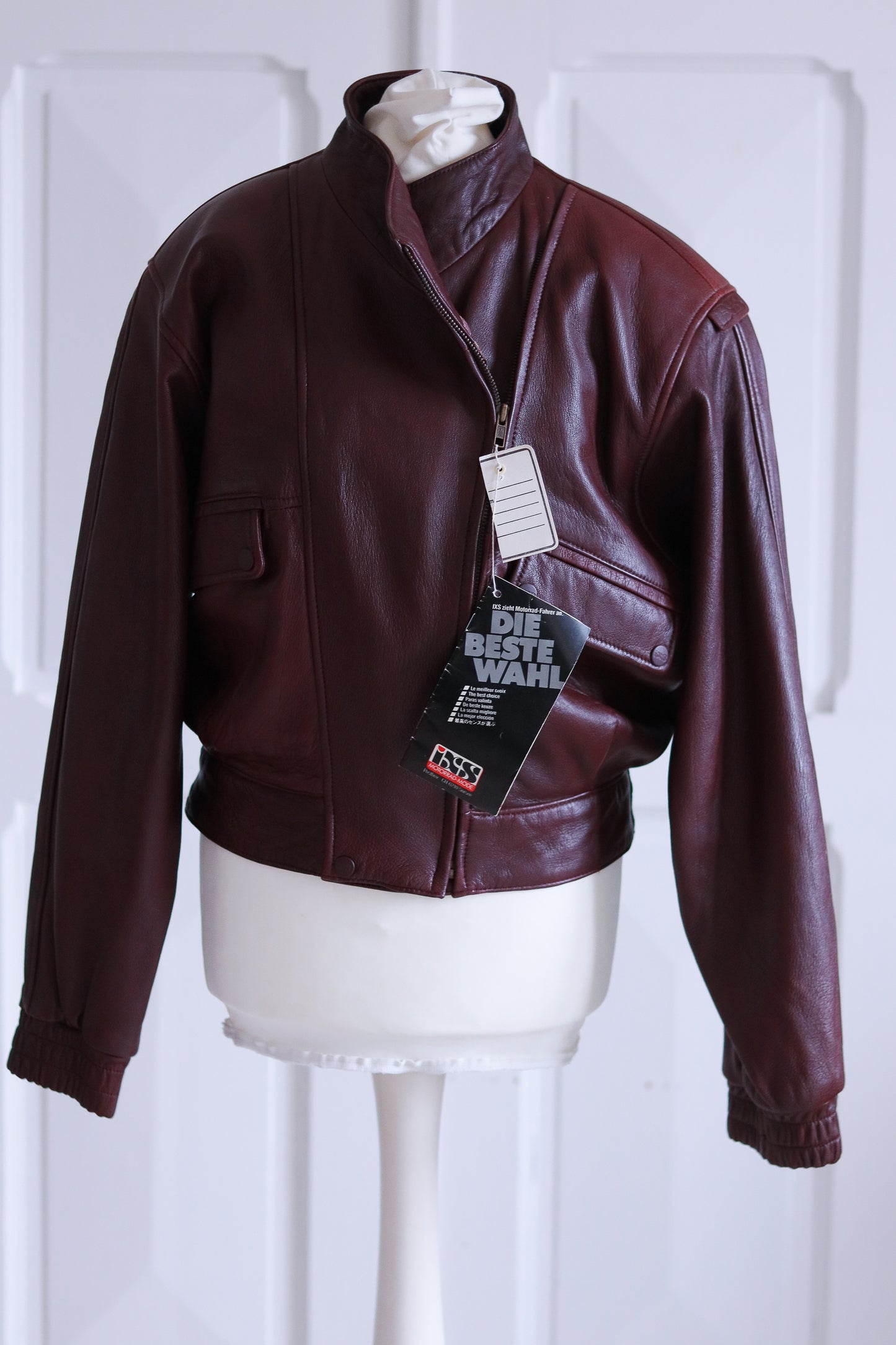 IXS combinaison cuir bordeaux
