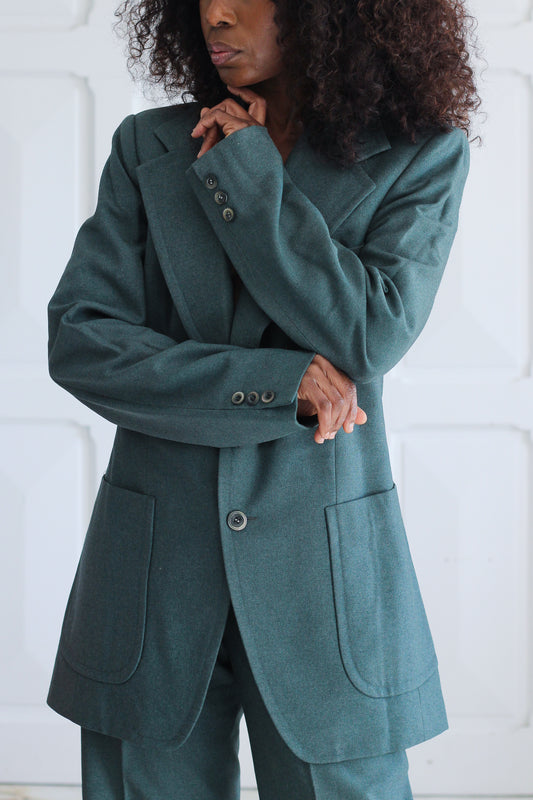 Laurent d'Arbois Paris tailleur pantalon en laine