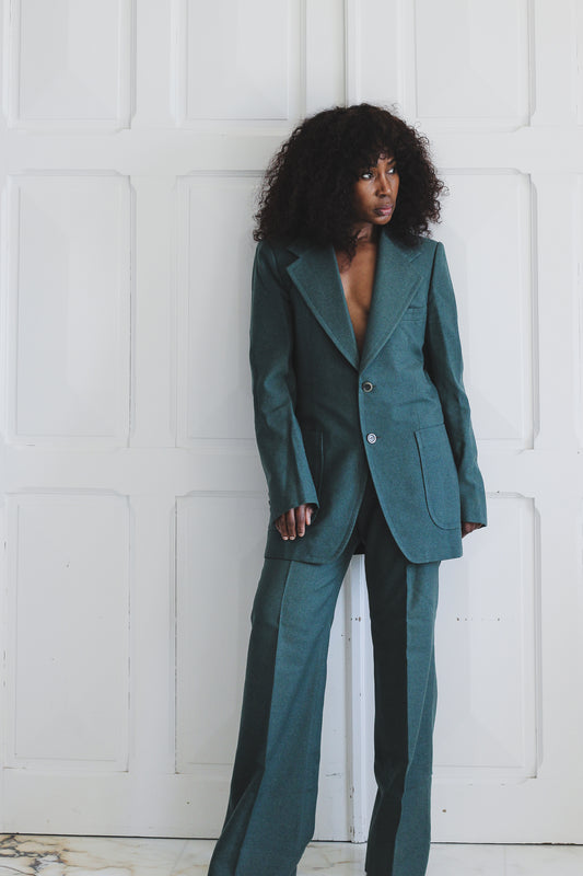 Laurent d'Arbois Paris tailleur pantalon en laine