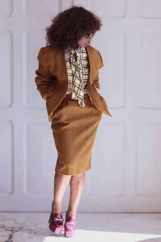 Sarah B ensemble jupe en laine