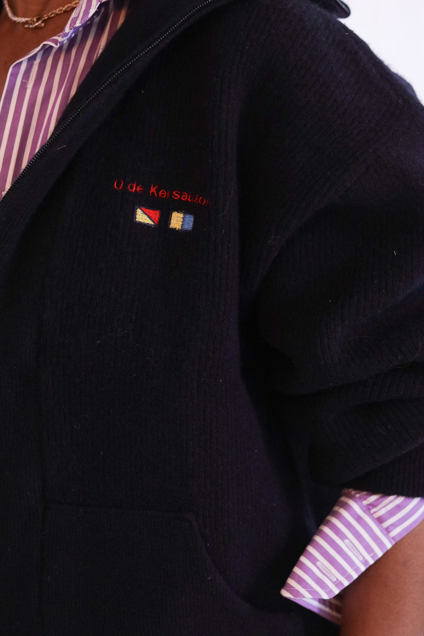 Kersauson cardigan en laine