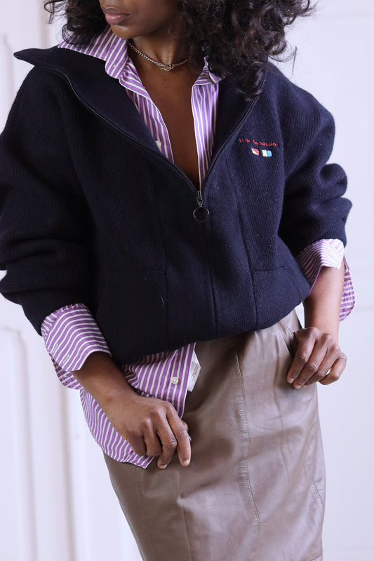 Kersauson cardigan en laine