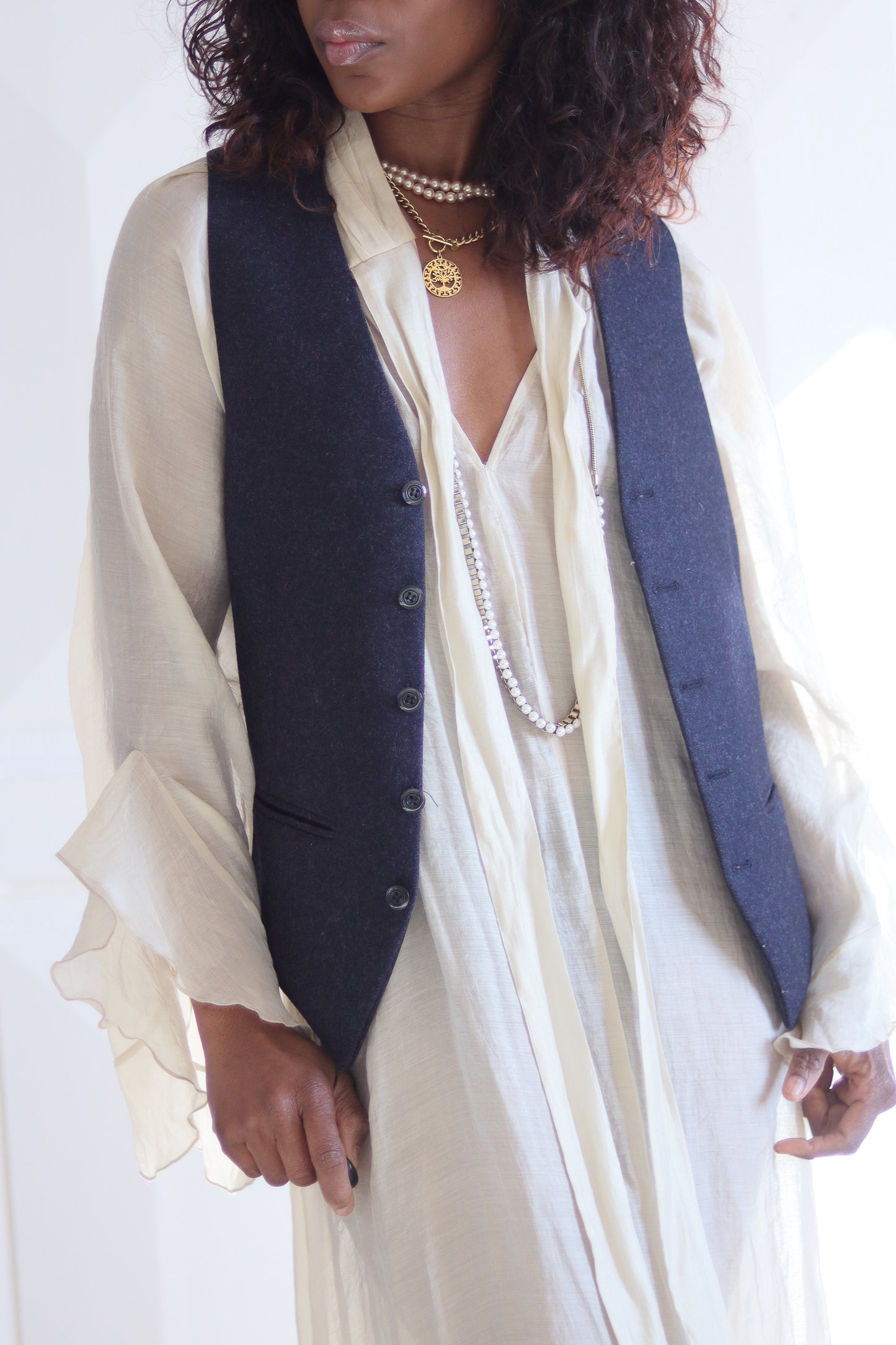 Gilet costume en laine