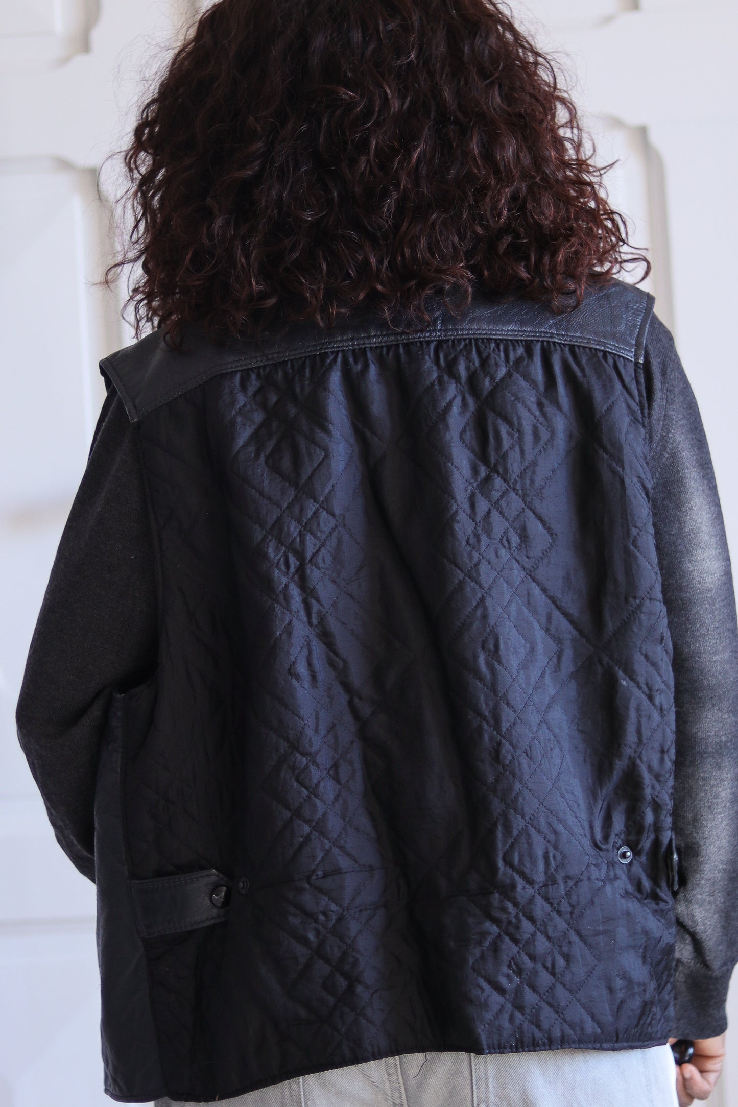 Nicotine Gilet cuir vintage