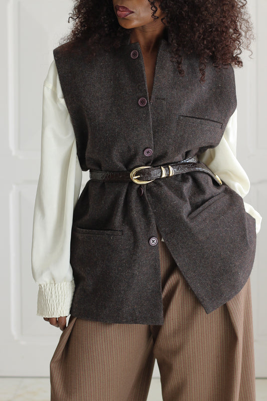 Tribes gilet sans manches en laine