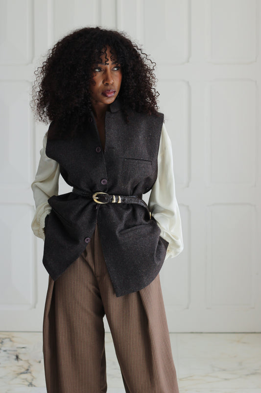 Tribes gilet sans manches en laine