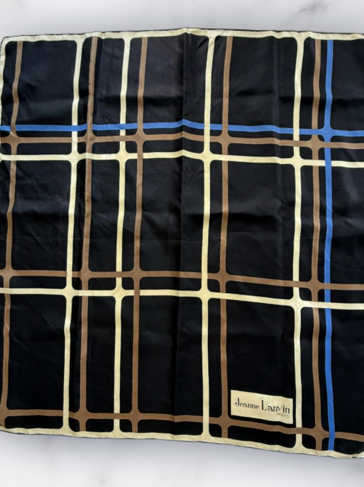 Jeanne Lanvin Paris foulard à motifs