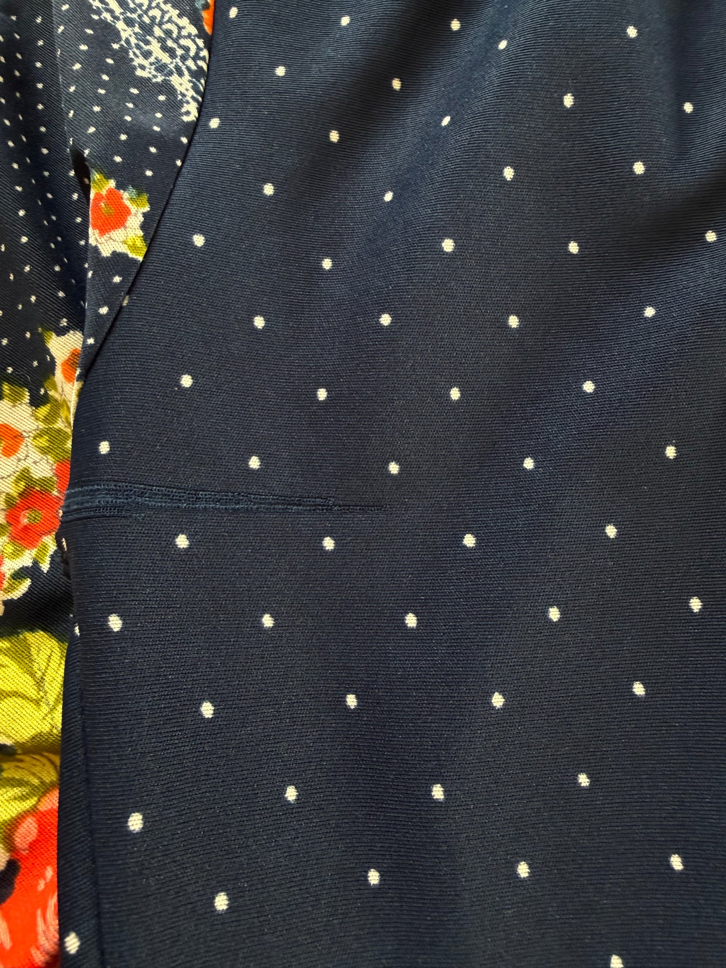 Fait main longue robe seventies