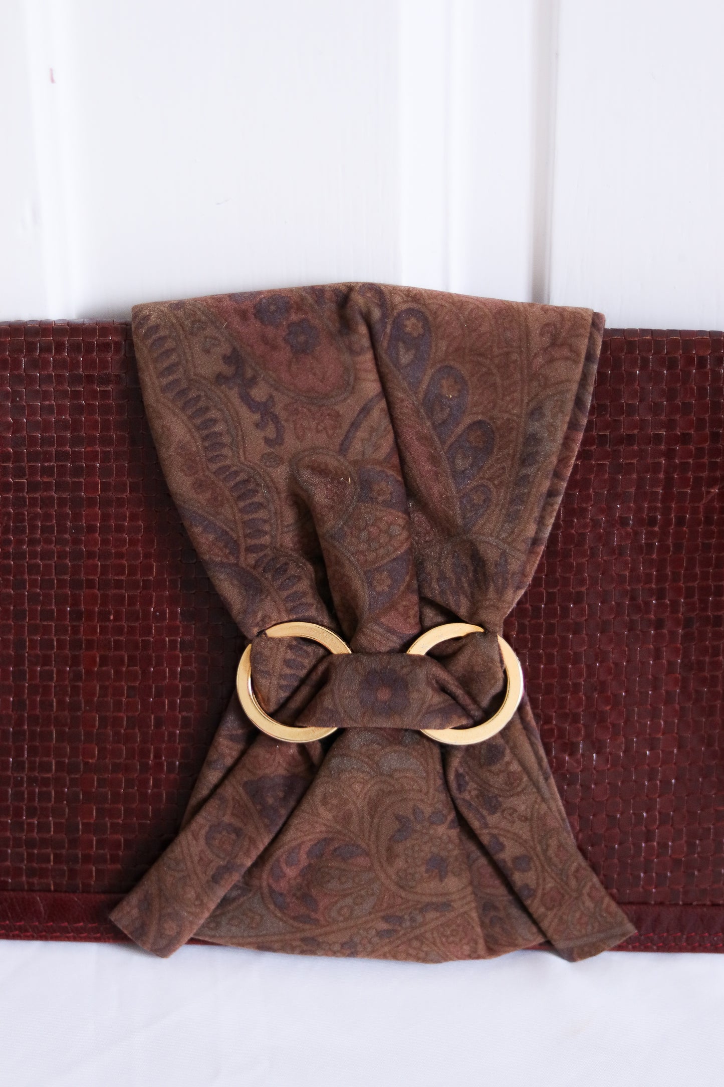 Pochette oversize cuir