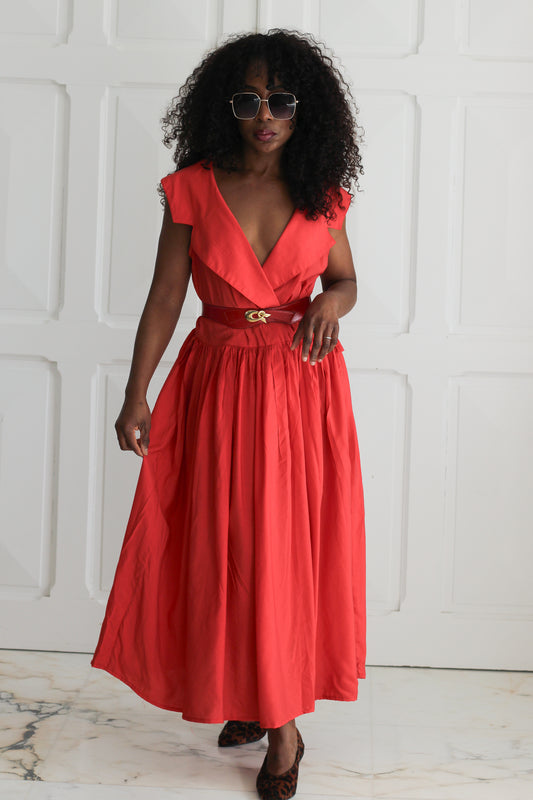 I Gabbiani robe maxi col V