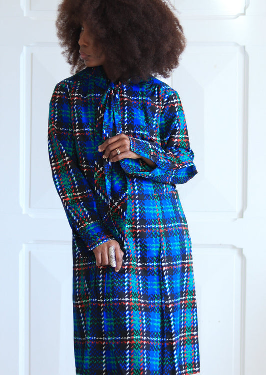 Robe vintage col lavallière