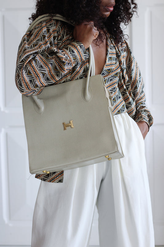 Sac à main vintage signé H
