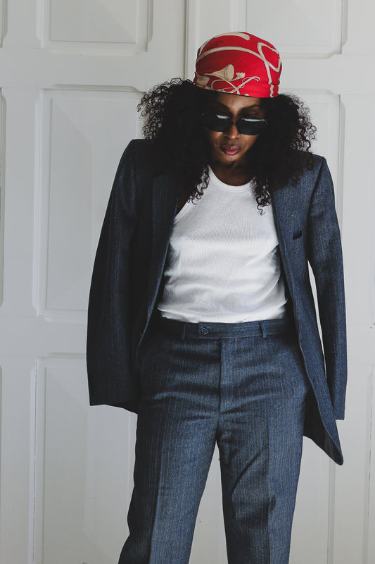 Tailleur pantalon masculin en laine