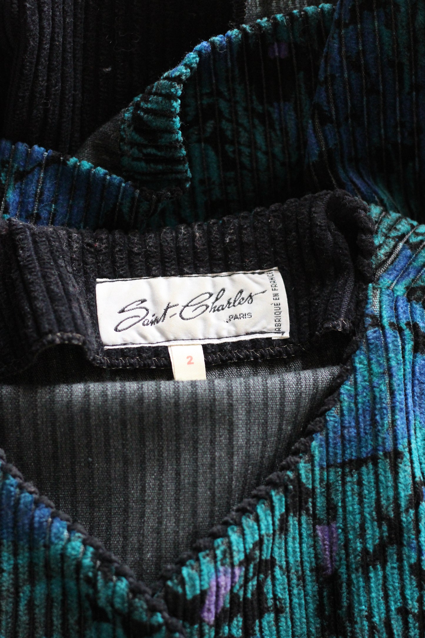 Saint Charles veste en velours côtelé