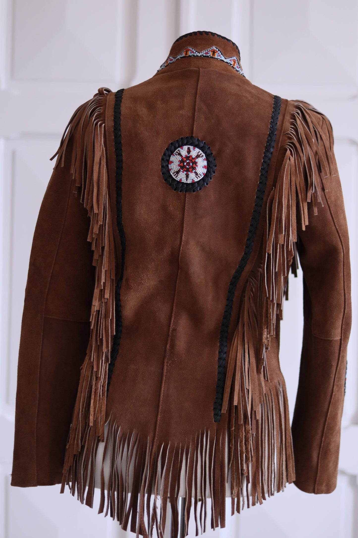 Veste à franges artisanale