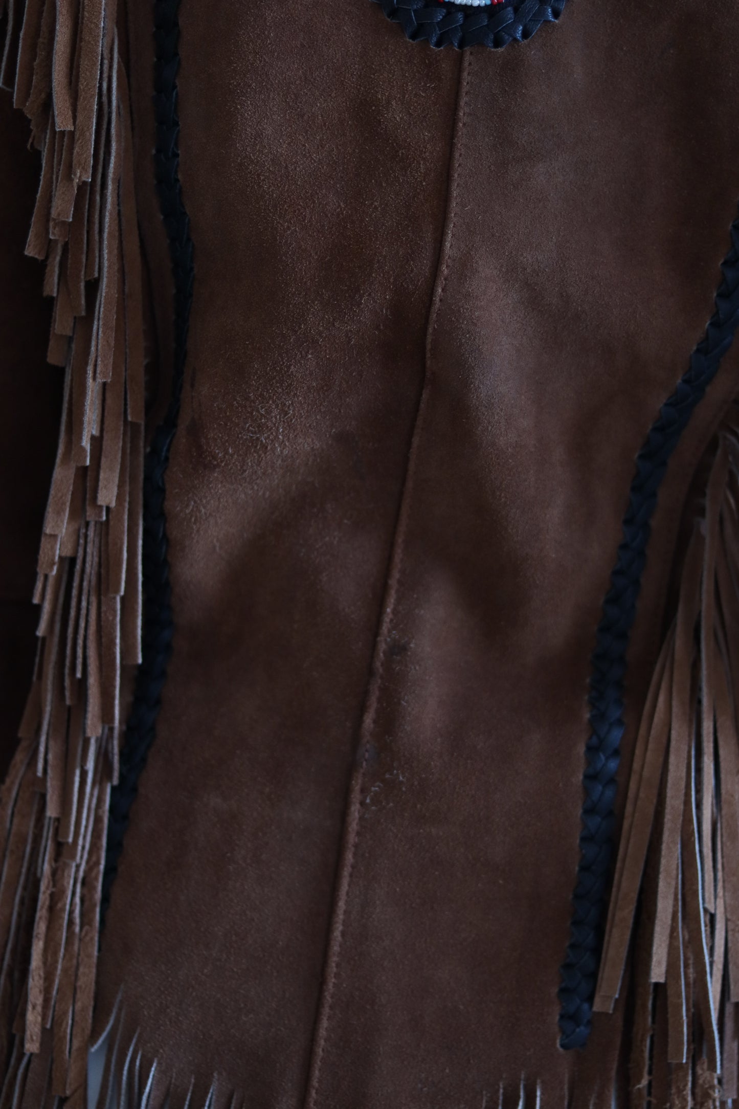 Veste à franges artisanale