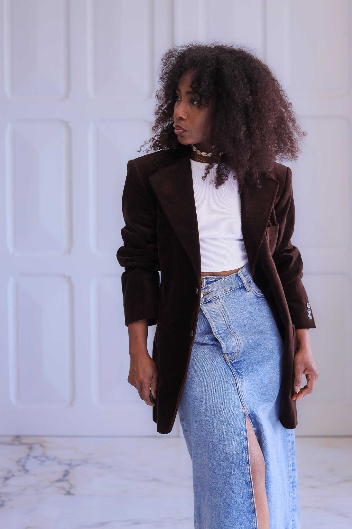 Monsieur Centmille blazer en velours