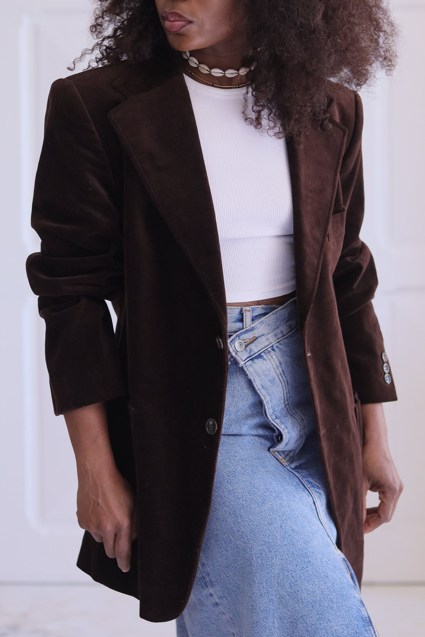 Monsieur Centmille blazer en velours