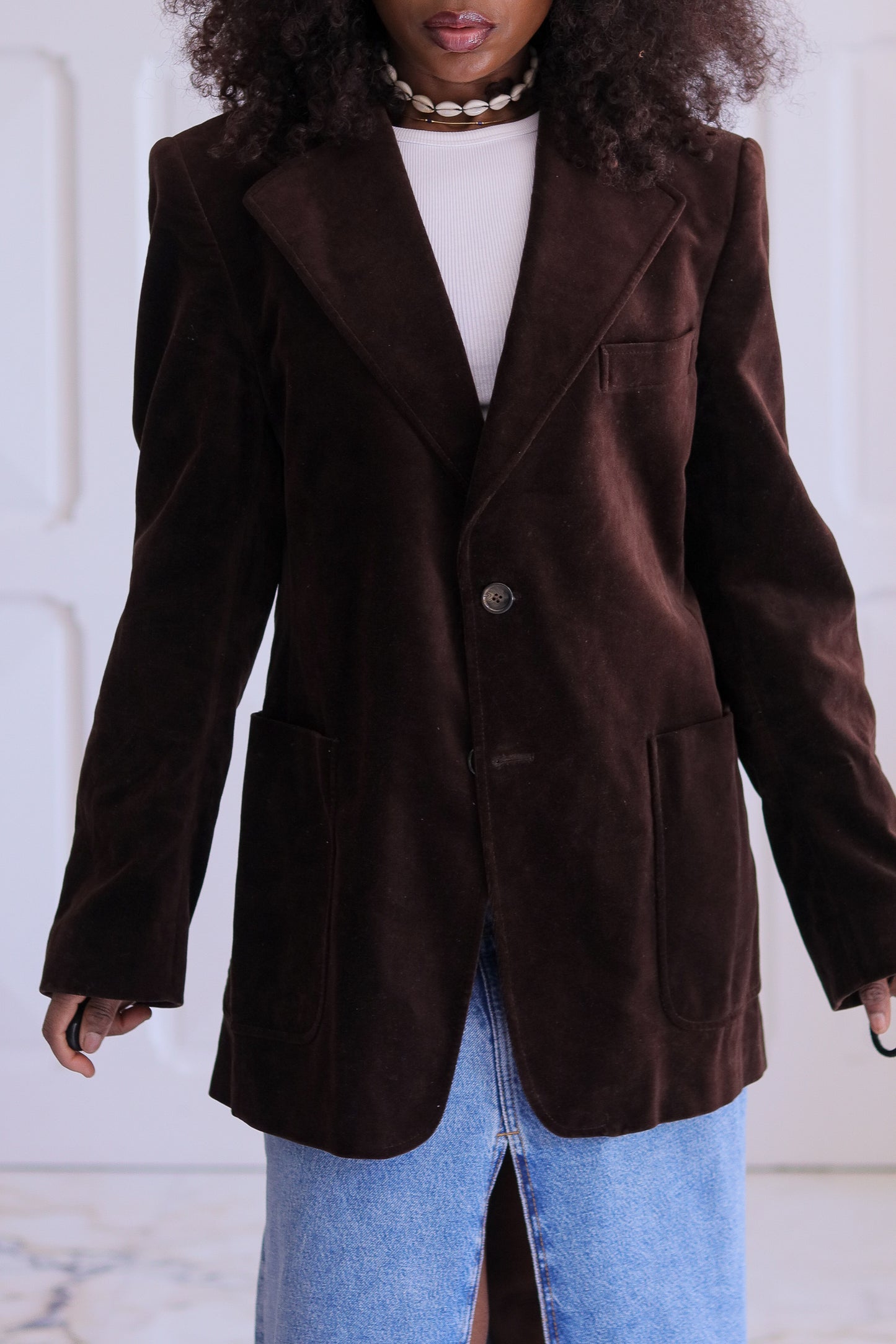Monsieur Centmille blazer en velours