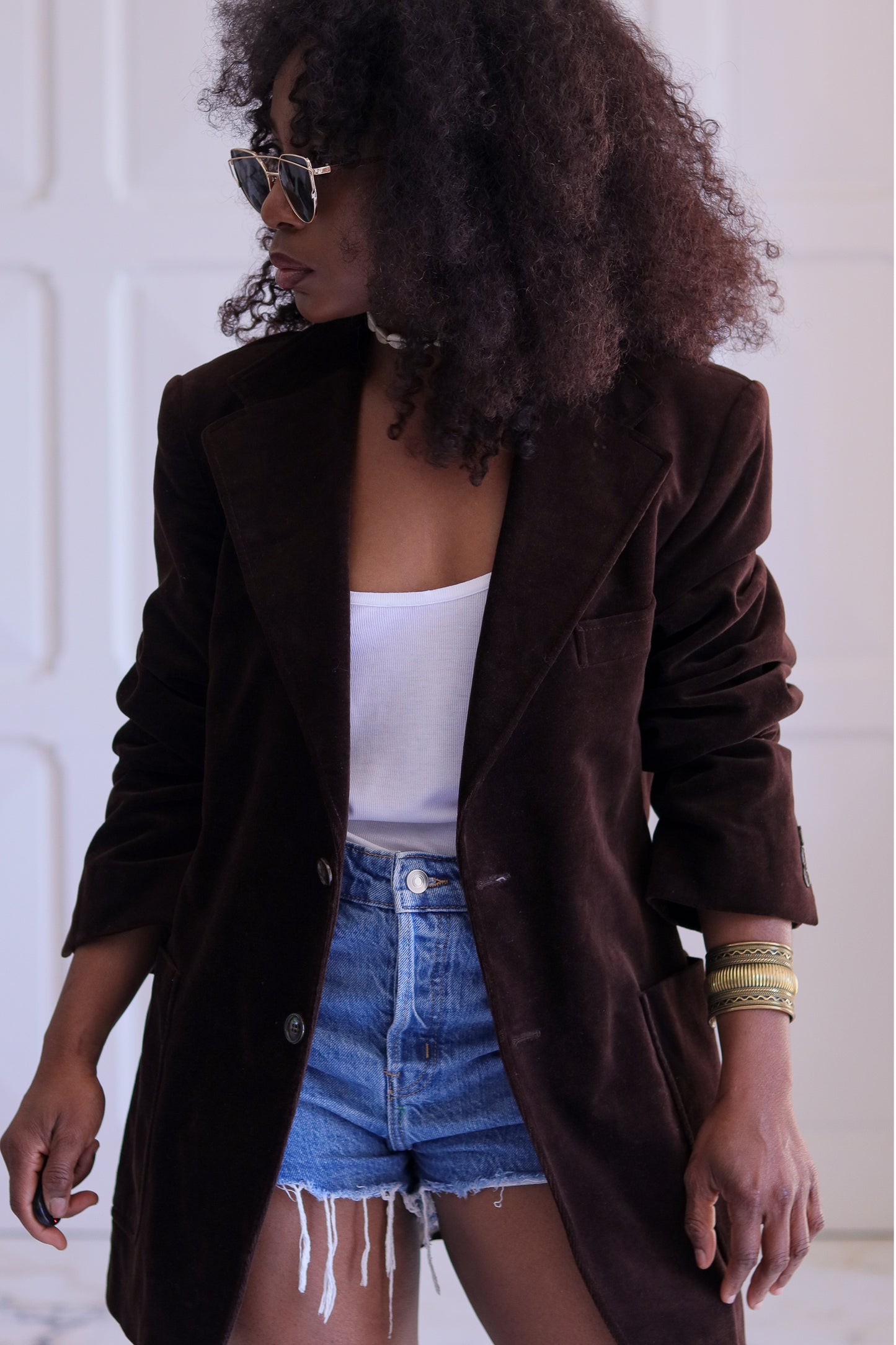 Monsieur Centmille blazer en velours