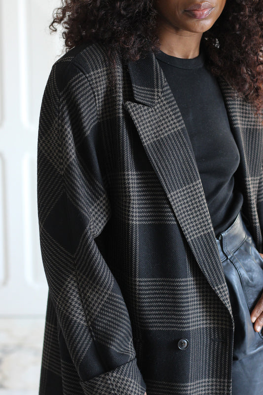 Hucke blazer en laine à motifs