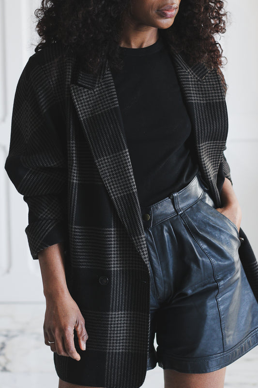 Hucke blazer en laine à motifs