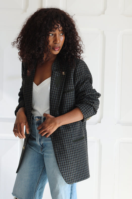 Veste vintage en loden autrichien