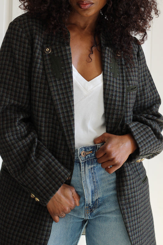 Veste vintage en loden autrichien