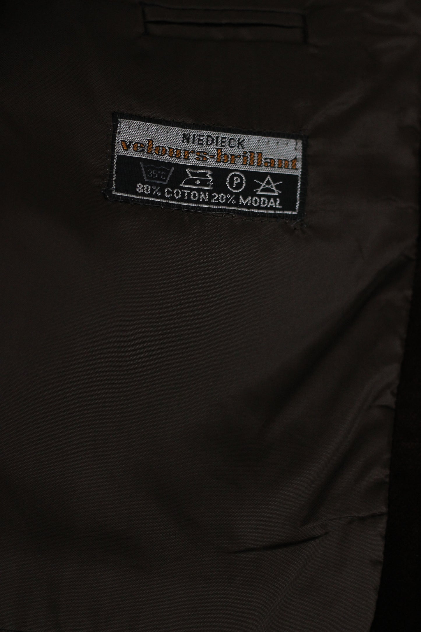 Blazer vintage en velours de coton