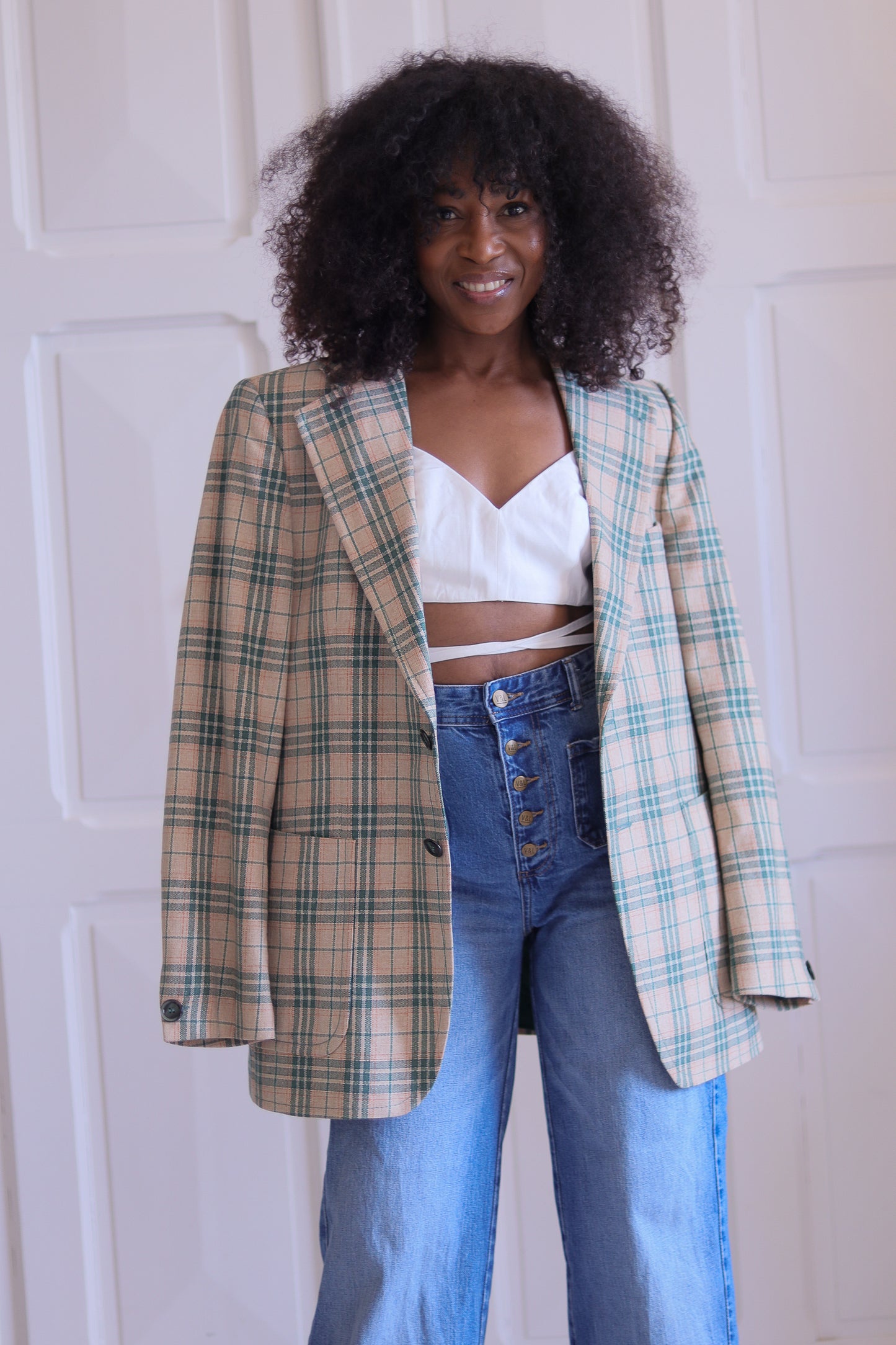 Sur mesure blazer à motifs