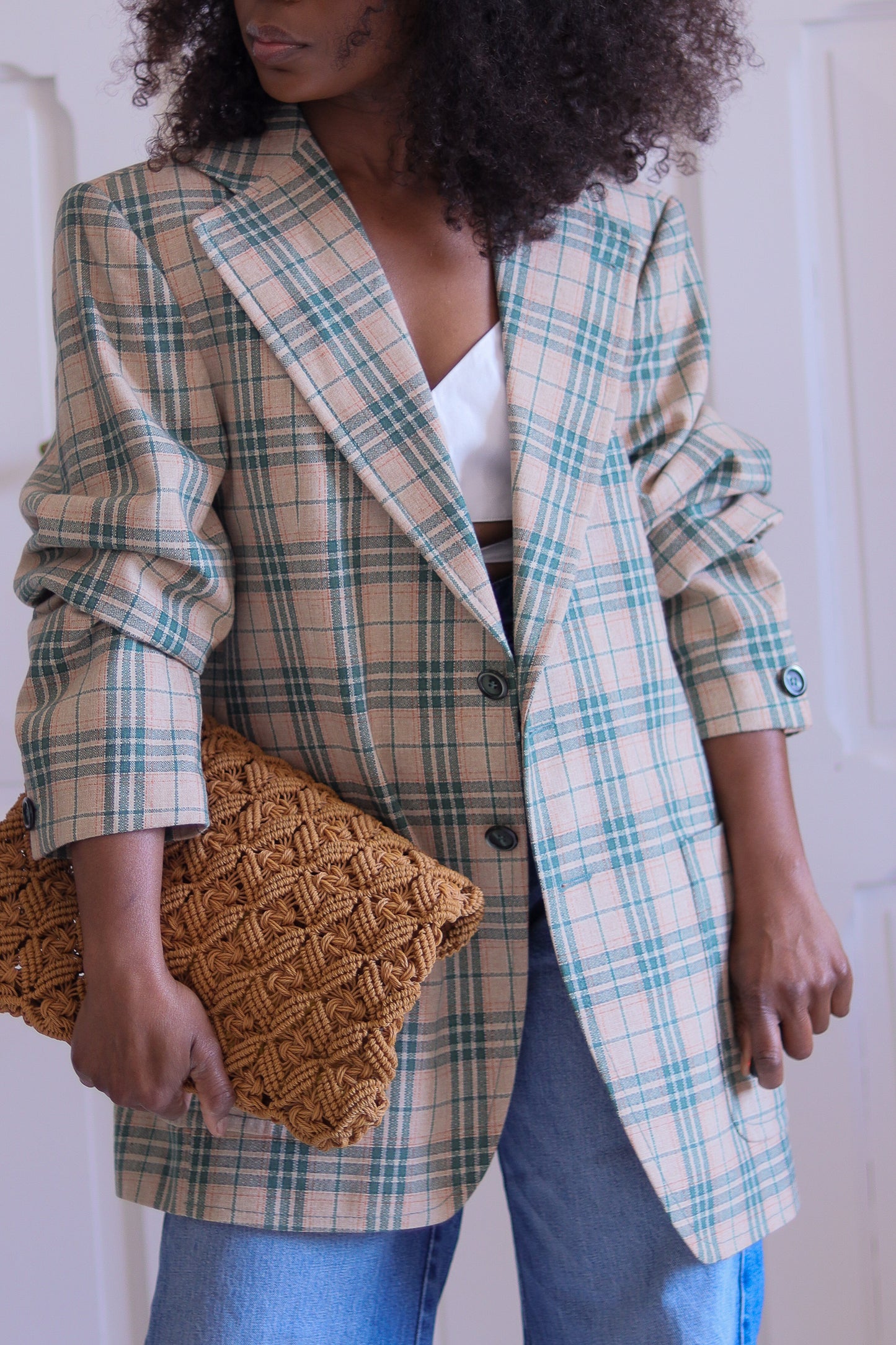 Sur mesure blazer à motifs