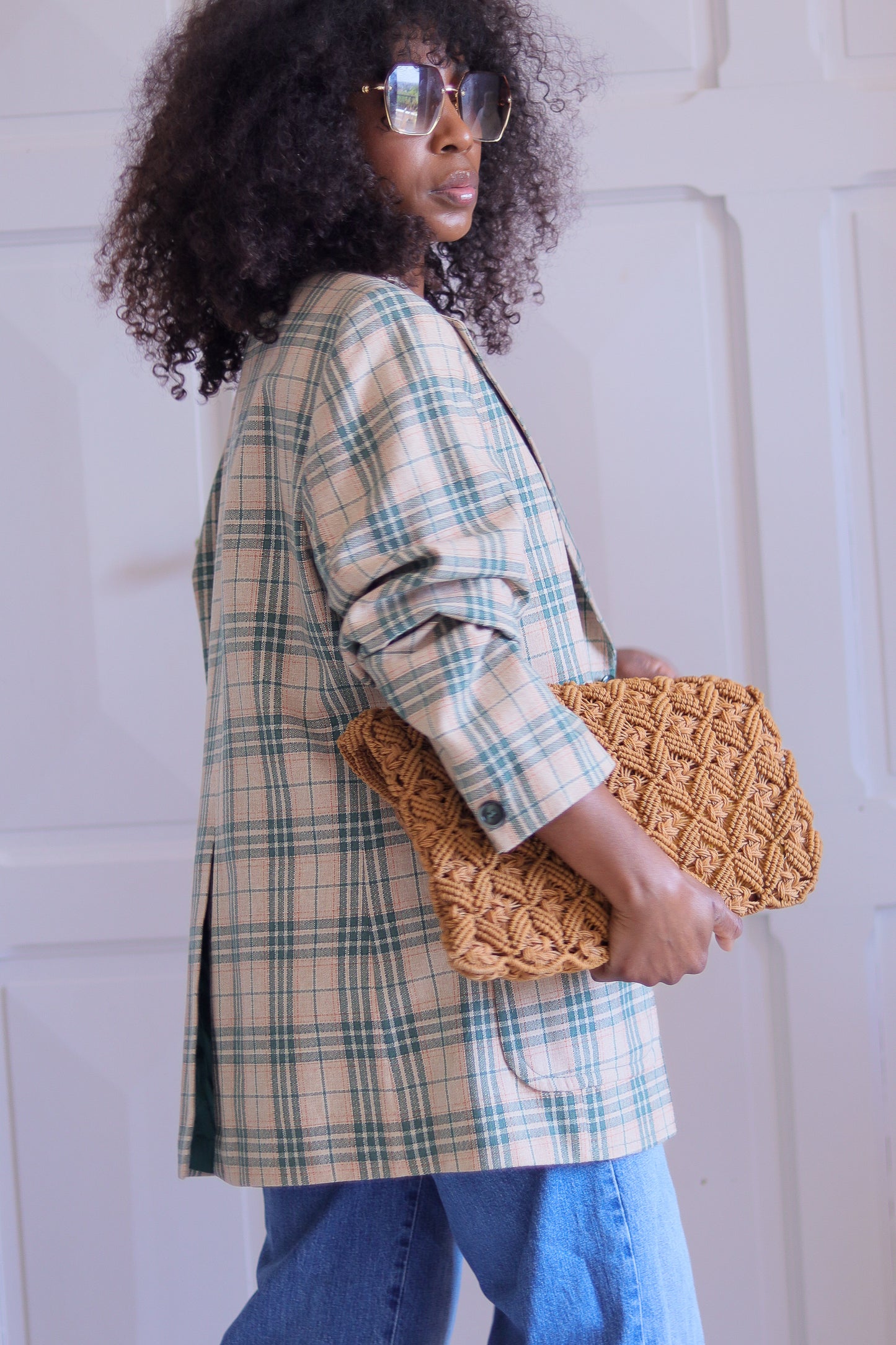 Sur mesure blazer à motifs