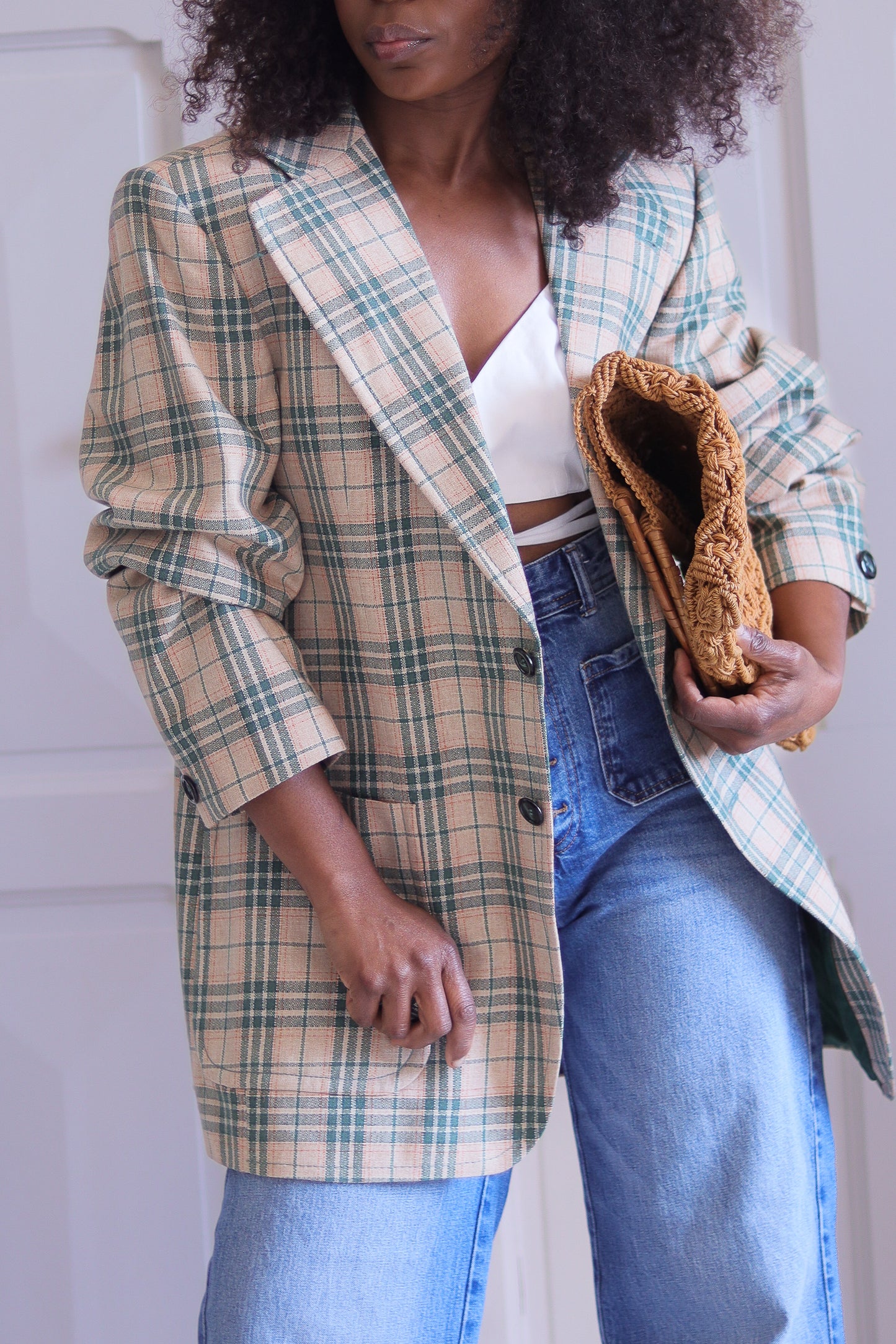 Sur mesure blazer à motifs