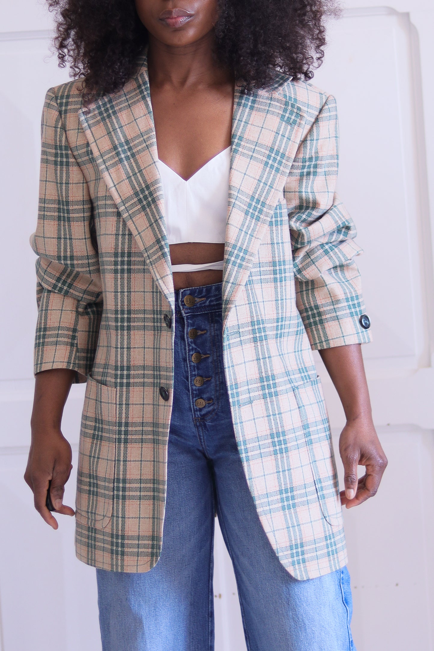 Sur mesure blazer à motifs
