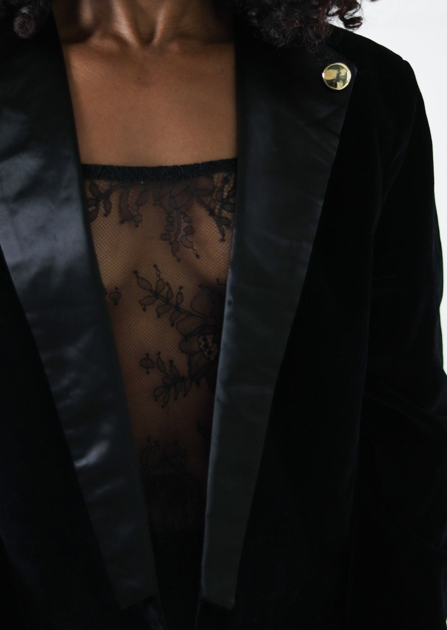 Blazer cocktail en velours