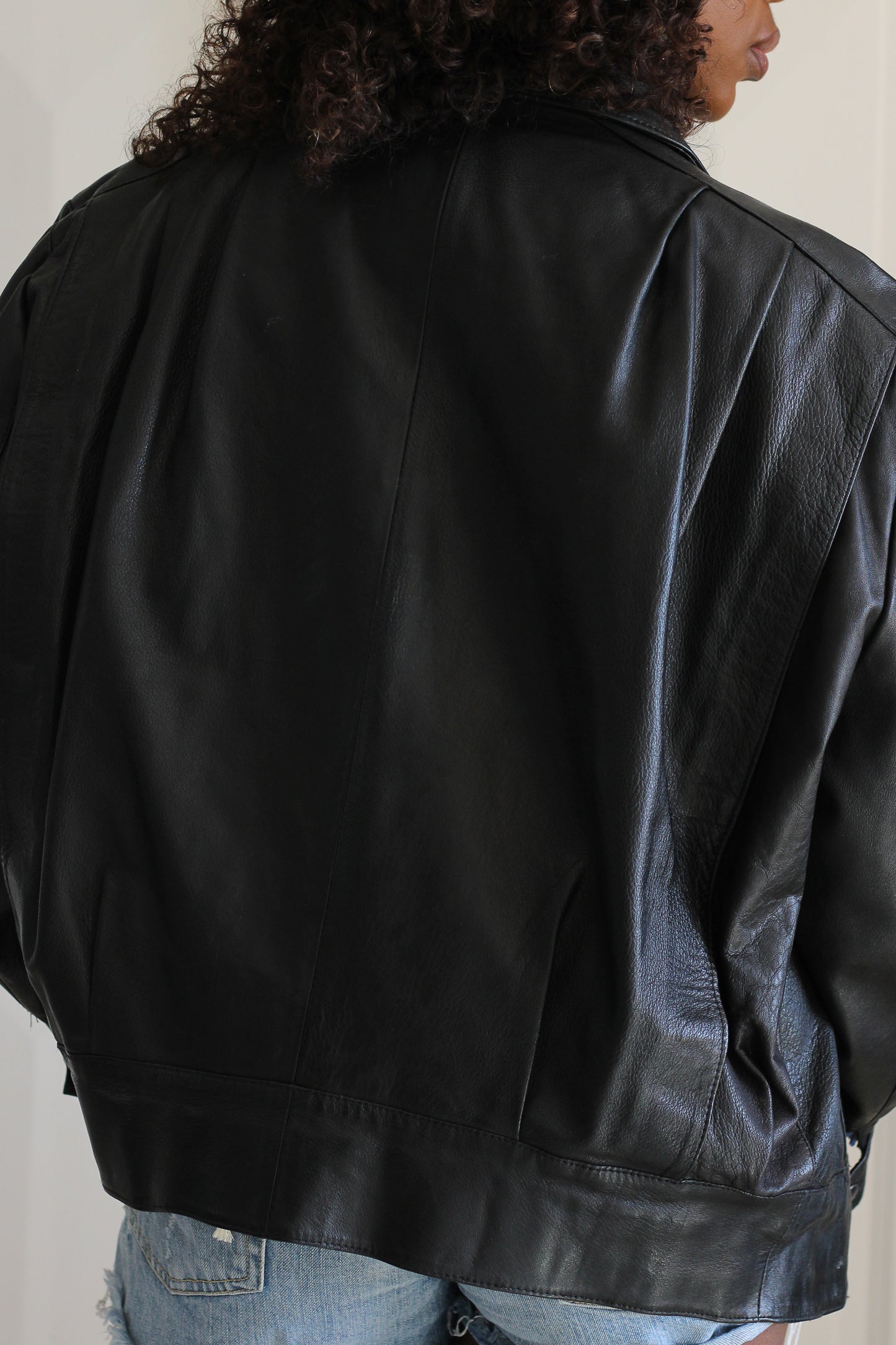 Vintage blouson en cuir
