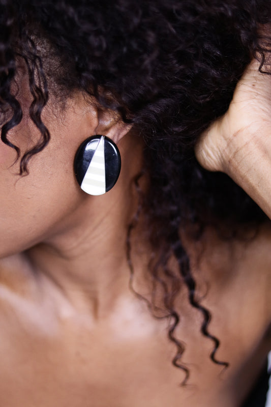 Boucles d'oreilles en celluloïd