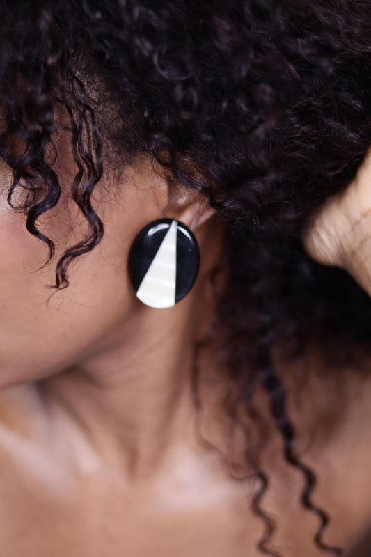 Boucles d'oreilles en celluloïd
