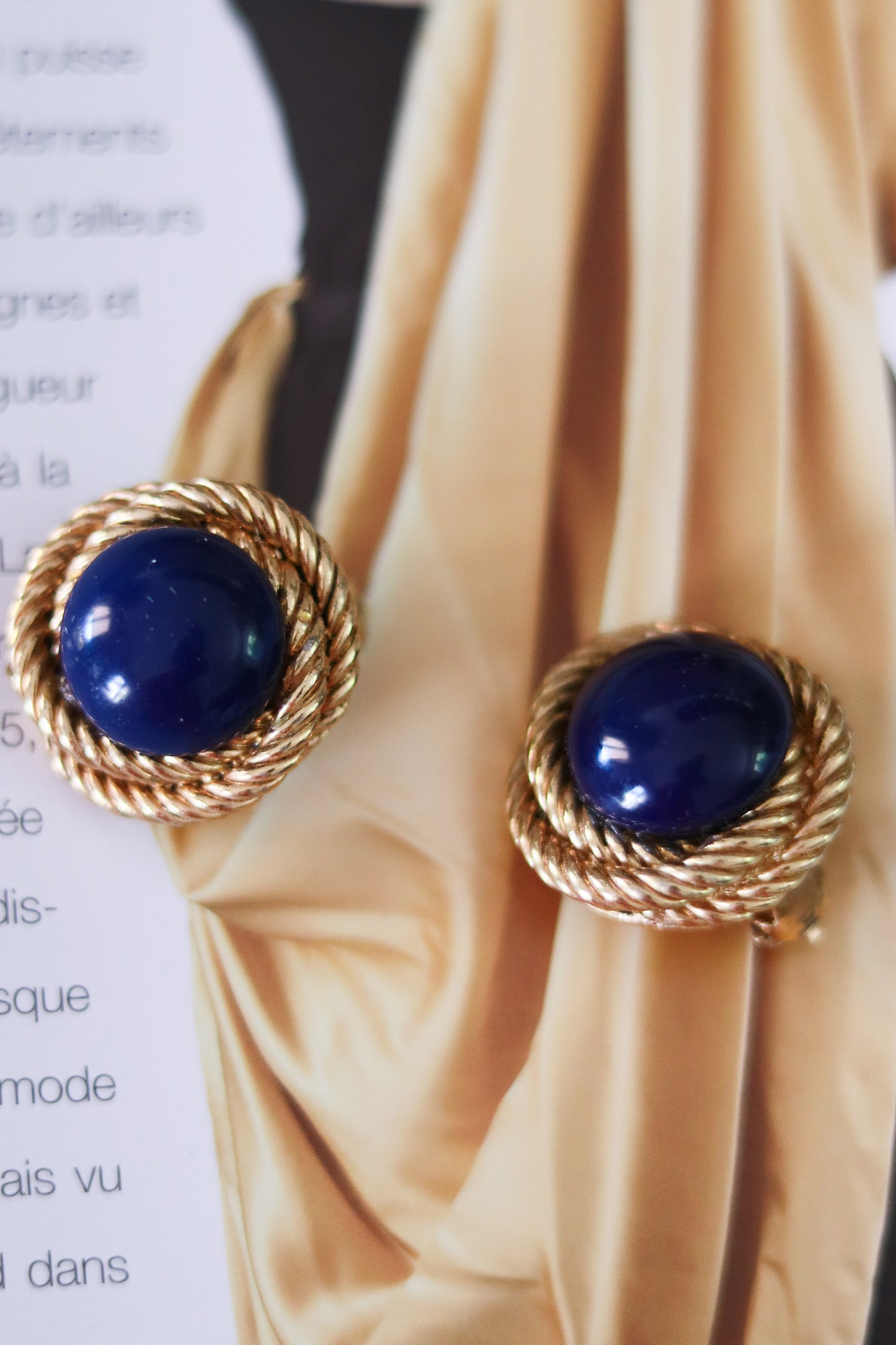 Boucles d'oreilles cabochon