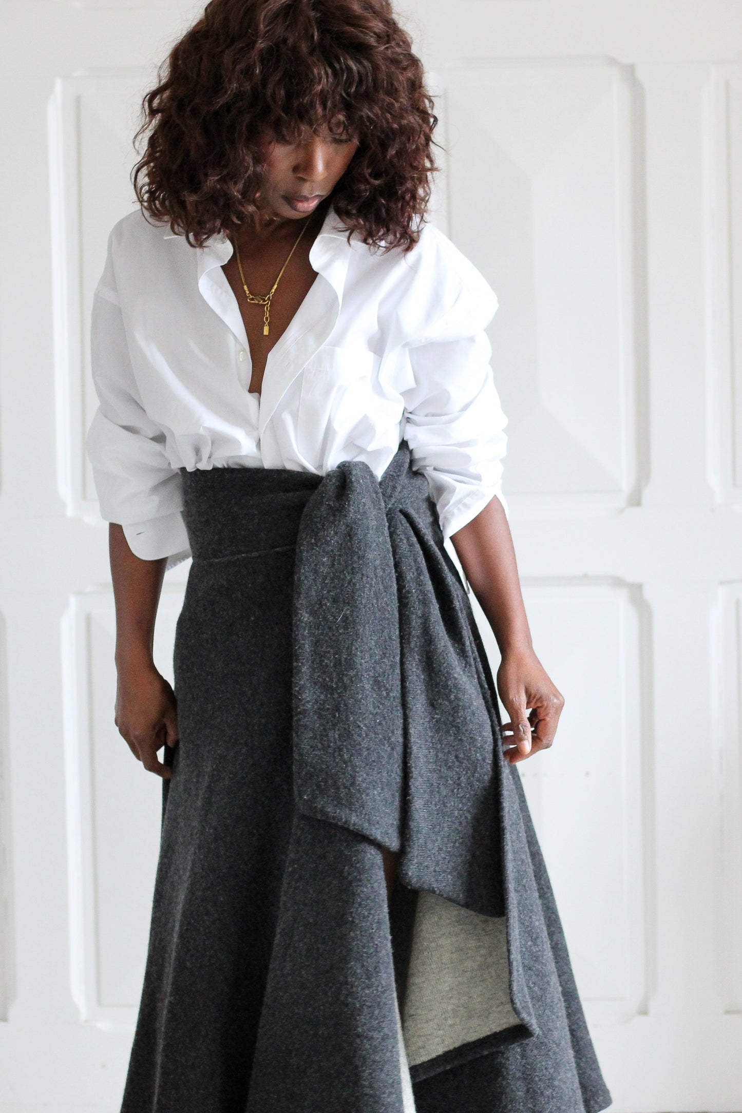 Fait main cape vintage en laine