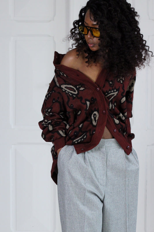 Made in Italy cardigan à motifs